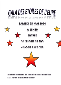 Affiche Gala des Majorettes - Saint-André de l'Eure