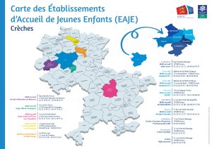 Carte des établissements d'accueil de jeunes enfants - Agrandir l'image, fenêtre modale